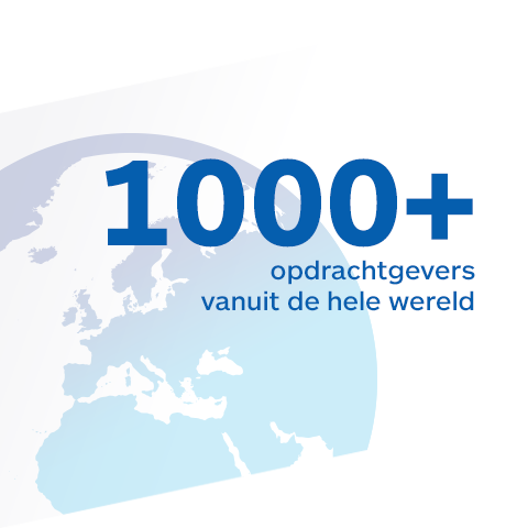 1000+ opdrachtgevers vanuit de hele wereld - de Toekomst