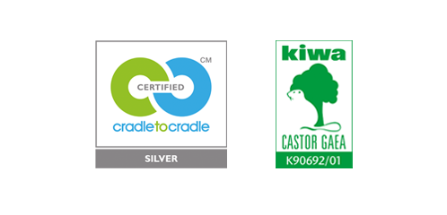 KIWA en C2C-zilver certificaat - Stone Paper