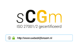 Domeinregistratie voorbeeld en ISO logo