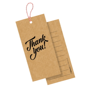 Thank you tags - Kerst relatiegeschenken - de Toekomst