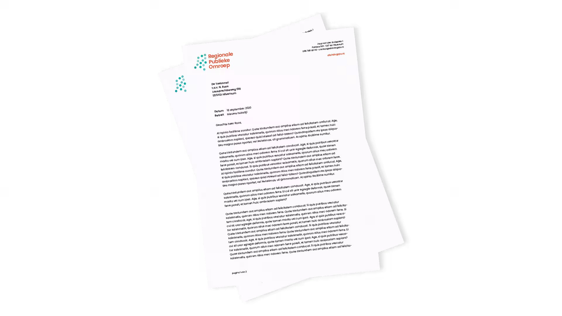 - Een aangescherpte huisstijl voor Regionale Publieke Omroep - de Toekomst