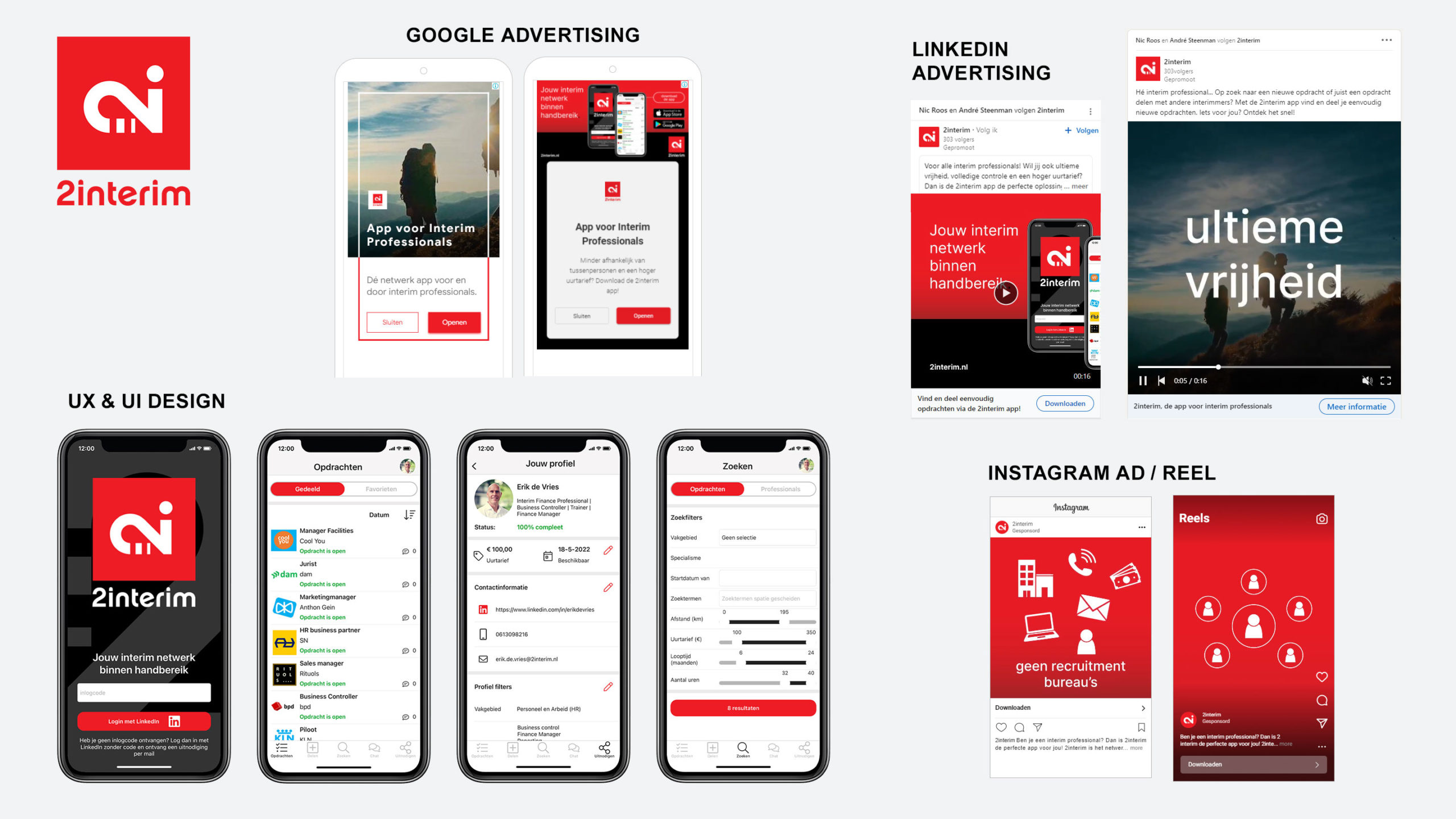 2interim - Social Advertising en UX & UI Design