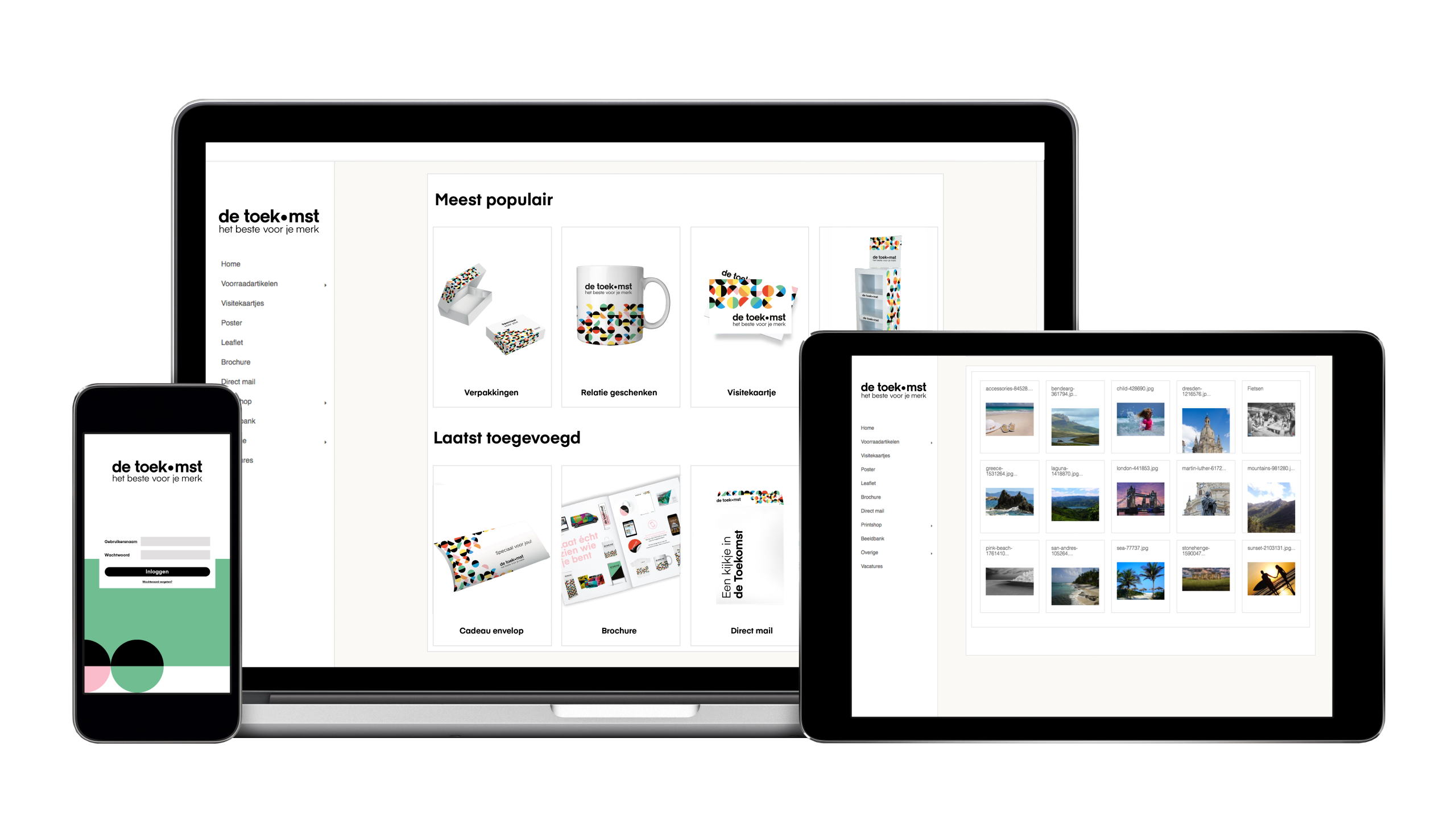 Brand portal voor merkbeheer voorbeeld